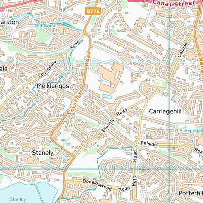 UK Topographic Maps Renfrewshire (NS46) digital map