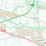 UK Topographic Maps Rhondda Cynon Taf - Rhondda Cynon Taf (SN90) digital map
