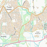UK Topographic Maps Rhondda Cynon Taf - Rhondda Cynon Taf (ST08) digital map