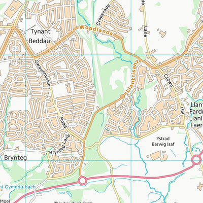 UK Topographic Maps Rhondda Cynon Taf - Rhondda Cynon Taf (ST08) digital map