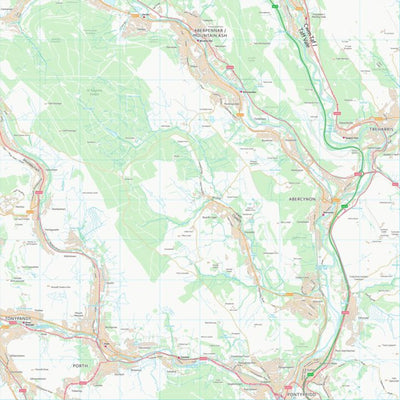 UK Topographic Maps Rhondda Cynon Taf - Rhondda Cynon Taf (ST09) digital map
