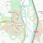 UK Topographic Maps Rhondda Cynon Taf - Rhondda Cynon Taf (ST09) digital map