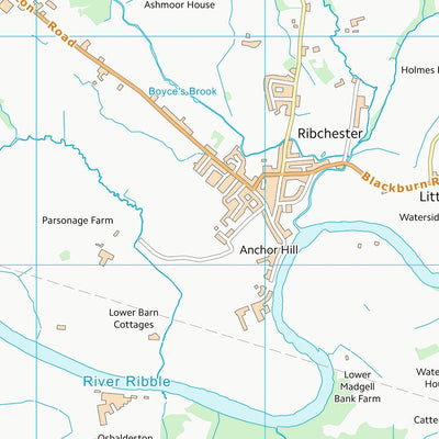 UK Topographic Maps Ribble Valley District (B) (SD63) digital map