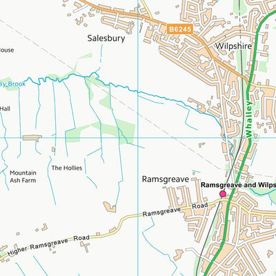 UK Topographic Maps Ribble Valley District (B) (SD63) digital map