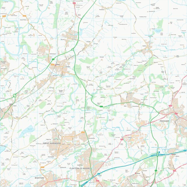 Ribble Valley District (B) (SD73) Map by UK Topographic Maps | Avenza Maps