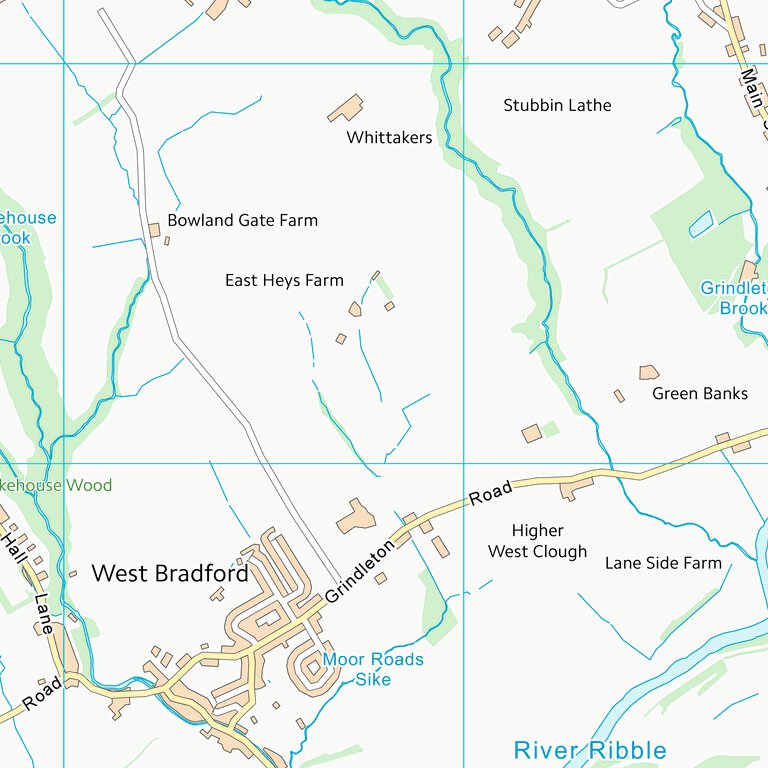 Ribble Valley District (B) (SD74) Map by UK Topographic Maps | Avenza Maps
