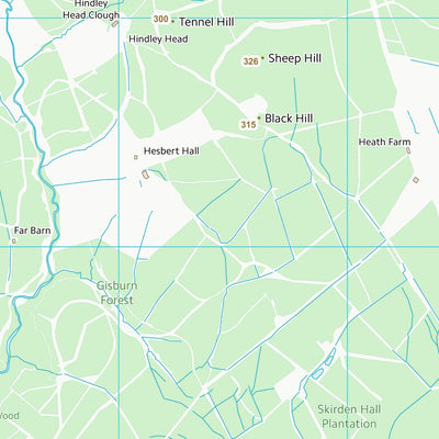 UK Topographic Maps Ribble Valley District (B) (SD75) digital map