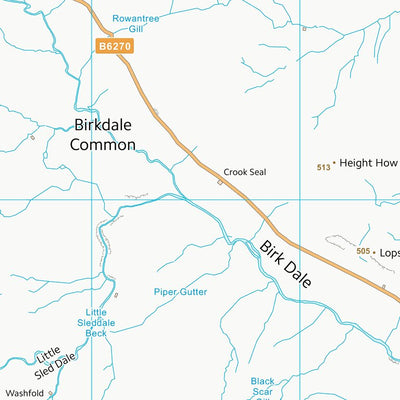 UK Topographic Maps Richmondshire District (NY80) digital map