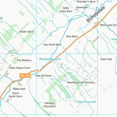 UK Topographic Maps Richmondshire District (SD98) digital map