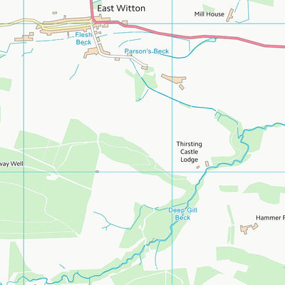 UK Topographic Maps Richmondshire District (SE18) digital map
