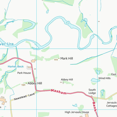 UK Topographic Maps Richmondshire District (SE18) digital map