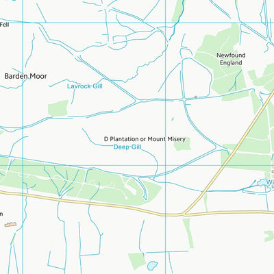 UK Topographic Maps Richmondshire District (SE19) digital map