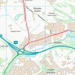 UK Topographic Maps Rochdale District (B) (SD80) digital map