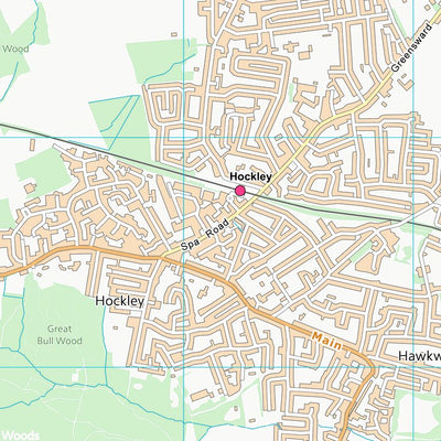 UK Topographic Maps Rochford District (TQ89) digital map