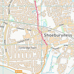 UK Topographic Maps Rochford District (TQ98) digital map