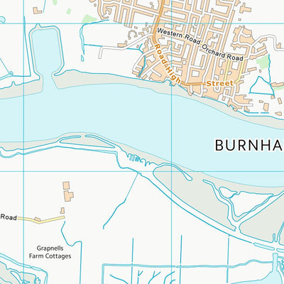 UK Topographic Maps Rochford District (TQ99) digital map