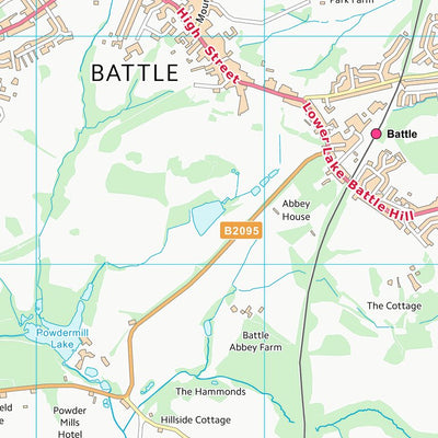 UK Topographic Maps Rother District (TQ71) digital map