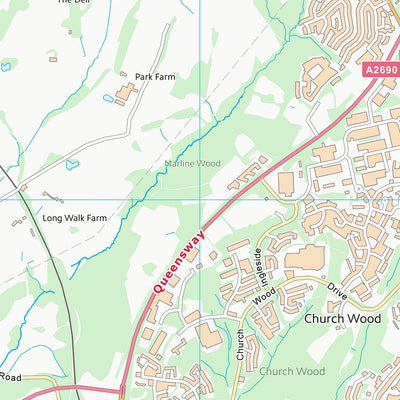 UK Topographic Maps Rother District (TQ71) digital map