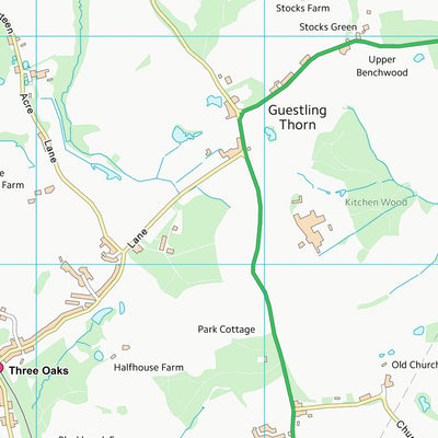 UK Topographic Maps Rother District (TQ81) digital map
