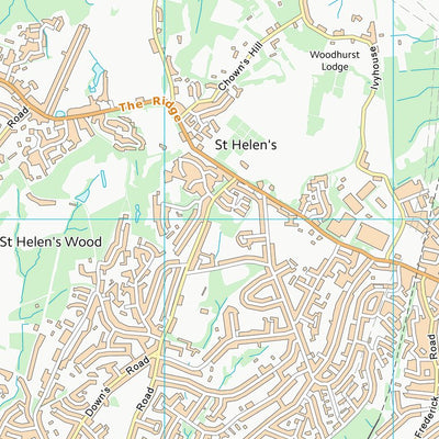 UK Topographic Maps Rother District (TQ81) digital map
