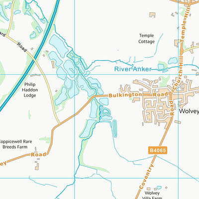 UK Topographic Maps Rugby District (B) (SP48) digital map
