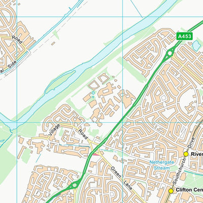 UK Topographic Maps Rushcliffe District (B) (SK53) digital map