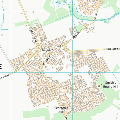 UK Topographic Maps Rushcliffe District (B) (SK63) digital map