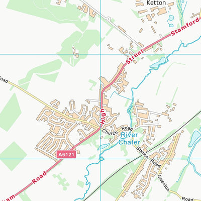UK Topographic Maps Rutland (SK90) digital map
