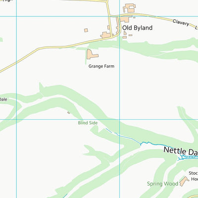 UK Topographic Maps Ryedale District (SE58) digital map