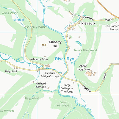 UK Topographic Maps Ryedale District (SE58) digital map