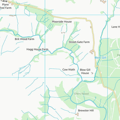 UK Topographic Maps Ryedale District (SE59) digital map
