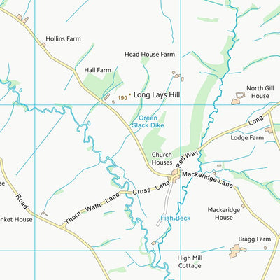 UK Topographic Maps Ryedale District (SE69) digital map