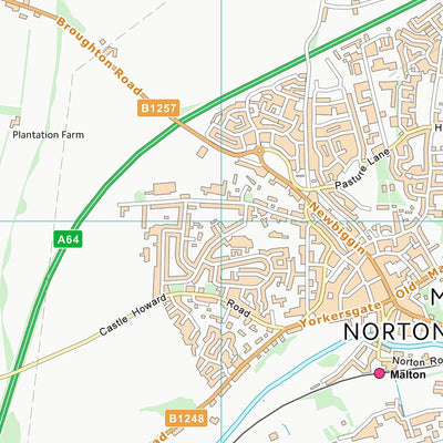 UK Topographic Maps Ryedale District (SE77) digital map