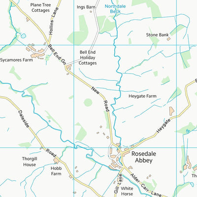 UK Topographic Maps Ryedale District (SE79) digital map