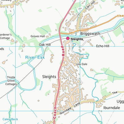 UK Topographic Maps Scarborough District (B) (NZ80) digital map
