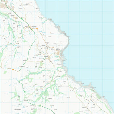UK Topographic Maps Scarborough District (B) (NZ90) digital map