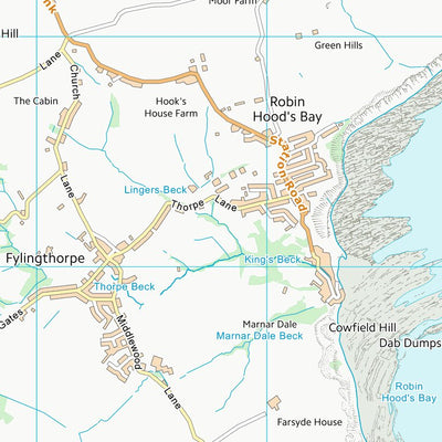 UK Topographic Maps Scarborough District (B) (NZ90) digital map