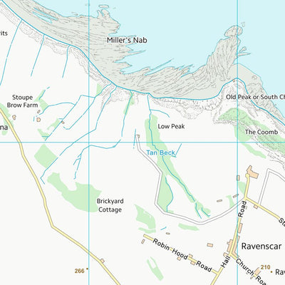 UK Topographic Maps Scarborough District (B) (NZ90) digital map