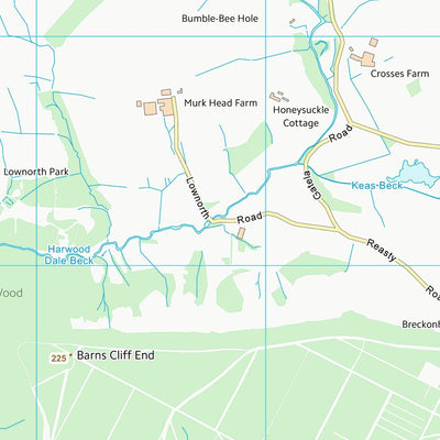 UK Topographic Maps Scarborough District (B) (SE99) digital map