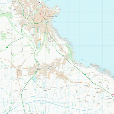 UK Topographic Maps Scarborough District (B) (TA08) digital map