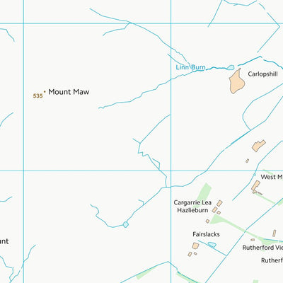 UK Topographic Maps Scottish Borders (NT15) digital map