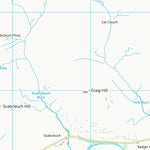 UK Topographic Maps Scottish Borders (NT21) digital map