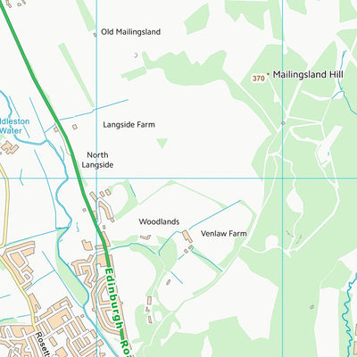 UK Topographic Maps Scottish Borders (NT24) digital map