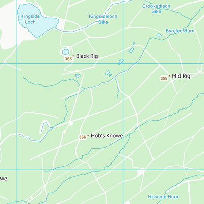 UK Topographic Maps Scottish Borders (NT31) digital map