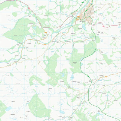 UK Topographic Maps Scottish Borders (NT42) digital map