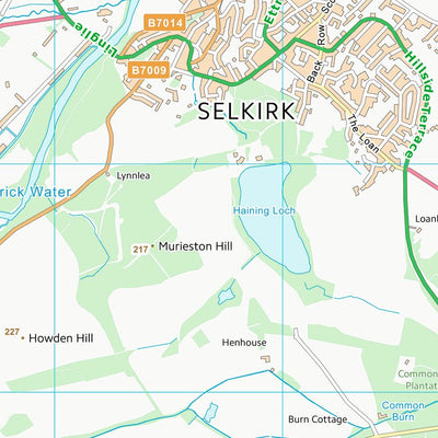 UK Topographic Maps Scottish Borders (NT42) digital map