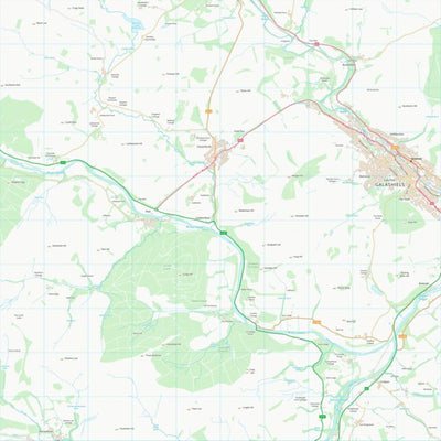 UK Topographic Maps Scottish Borders (NT43) digital map