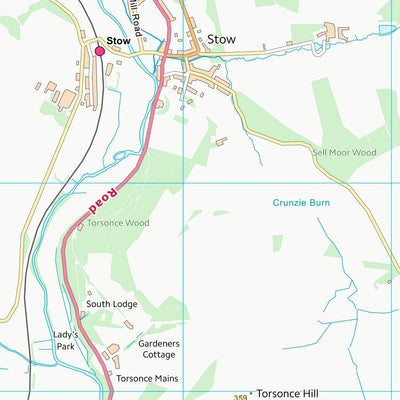 UK Topographic Maps Scottish Borders (NT44) digital map