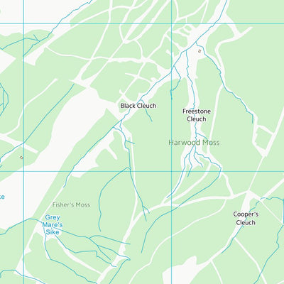 UK Topographic Maps Scottish Borders (NT50) digital map
