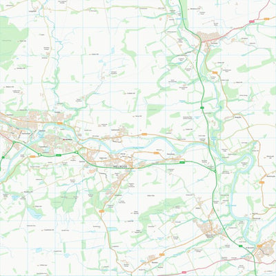 UK Topographic Maps Scottish Borders (NT53) digital map